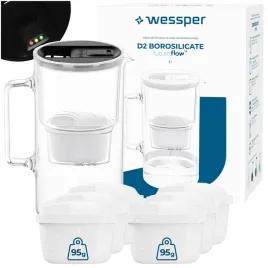 szklany-dzbanek-filtrujacy-wessper-d2-borosilicate-3l-futureflow-7x-filtr