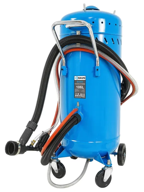 DUŻA PIASKARKA SYFONOWA 106L MOBILNA BEZPYŁOWA Z ODKURZACZEM 1200W MOCNA!!