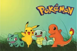 obraz-na-plotnie-canvas-pokemon-go-wszystkie-pokemony-pikachu-30x21-cm