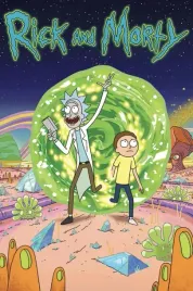 obraz-na-plotnie-canvas-rick-and-morty-watch-portal-obraz-100x70cm