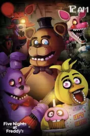 obraz-na-plotnie-canvas-five-nights-at-freddy-s-2023-vintage-retro-fotoobra