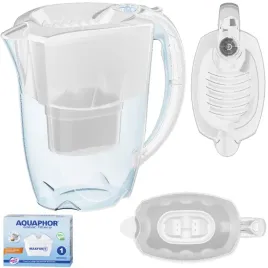 aquaphor-amethyst-bialy-dzbanek-z-wkladem-filtrujacym-maxfor-28-l