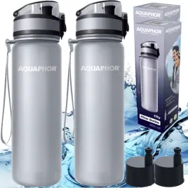 aquaphor-city-2x-butelka-na-wode-bidon-05l-szara-filtr-2-szt