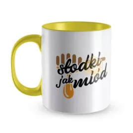 kubek-z-nadrukiem-zolty-slodki-jak-miod