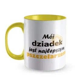 kubek-z-nadrukiem-zolty-moj-dziadek-jest-najlepszym-pszczelarzem