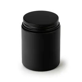 sloik-do-swiec-pojemnik-szklany-matowy-czarny-z-czarnym-wieczkiem-170-ml