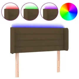 zaglowek-do-lozka-z-led-ciemnobrazowy-103x16x78