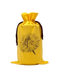 woreczek-zolty-na-sloik-900ml-pszczola-na-kwiatku