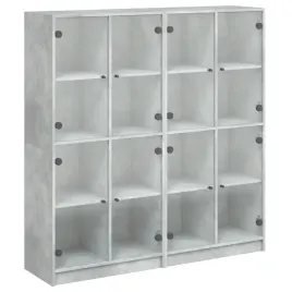 biblioteczka-z-drzwiczkami-szarosc-betonu-136x37x142-cm
