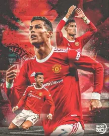 plakat-cristiano-ronaldo-manchester-united-70x50-cm