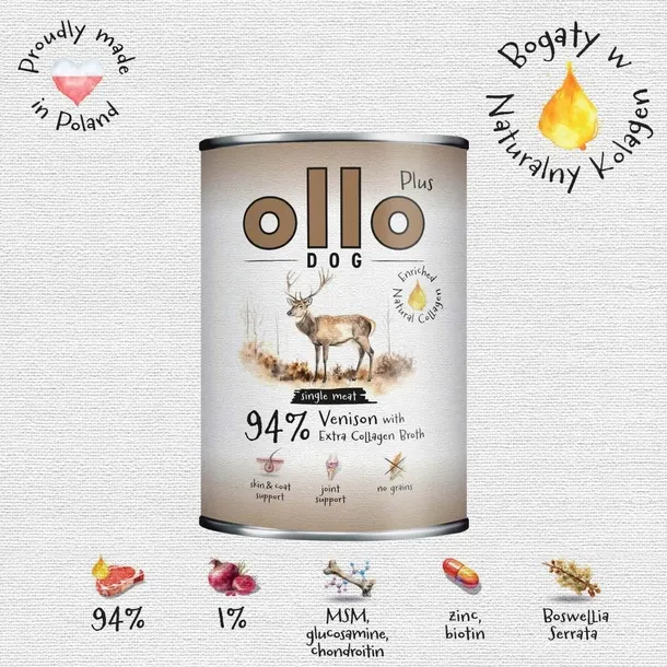 ollo-plus-kolagen-jelen-400g-rodzaj-karmy-bezzbozowa-hipoalergiczna