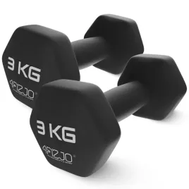 hantelki-4fizjo-zeliwne-winylowe-2x3-kg-czarne-2-szt