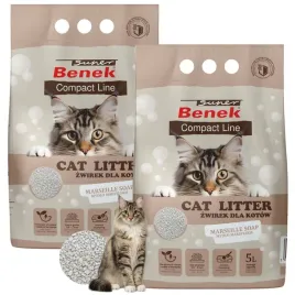 super-benek-compact-zwirek-bentonitowy-dla-kota-mydlo-marsylskie-2x-5-l