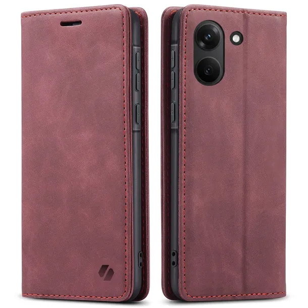 etui-z-klapka-spacecase-do-poco-x8-pro-czerwony-material-skora-ekologiczna