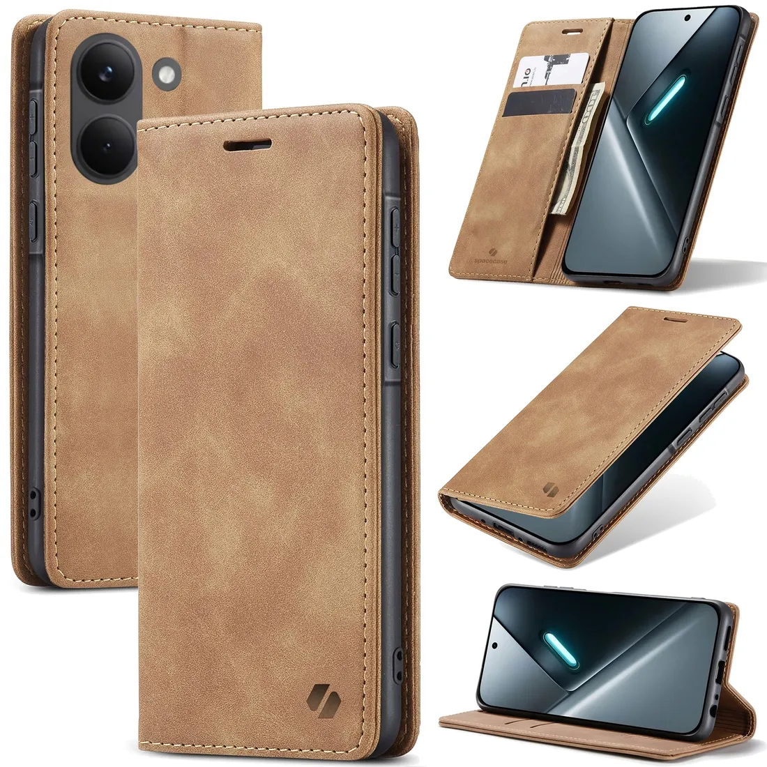 etui-z-klapka-spacecase-do-poco-x8-pro-brazowy