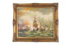 obraz-zlota-rama-francuskie-statki-61-x-71-cm