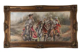 obraz-zlota-rama-husaria-na-koniach-84-x-145-cm