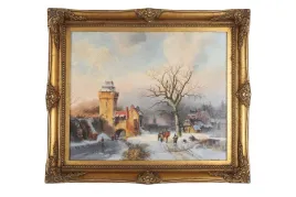 obraz-zlota-rama-zimowa-pora-61-x-71-cm