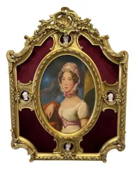 obraz-dama-w-kapeluszu-barokowa-rama-zloto-bordo