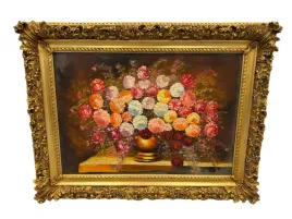 obraz-kwiaty-w-wazonie-w-zlotej-ramie-100-x-130-cm