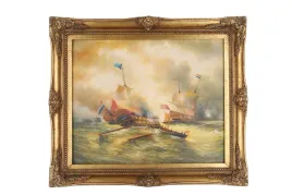 wzburzone-morze-statki-obraz-zlota-rama-61-x-71-cm