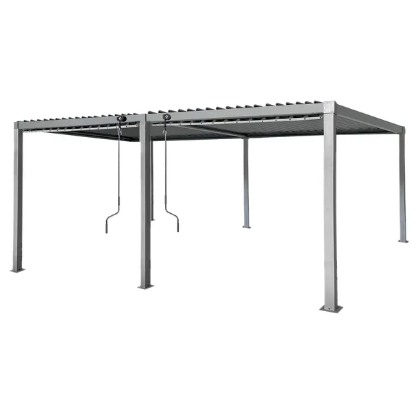 Pergola ogrodowa multiklimatyczna 3x6 z regulowanym stalowym dachem 18mkw