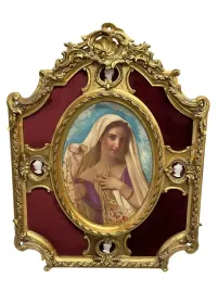obraz-swiety-barokowa-rama-zloto-bordo