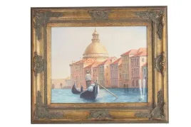 gondola-w-wenecji-obraz-barok-zlota-rama