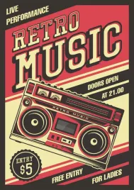 plakat-muzyczny-retro-music-vintage-70x50-cm