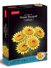 puzzle-3d-cubicfun-flower-bouquet-sunflower-180-elementow