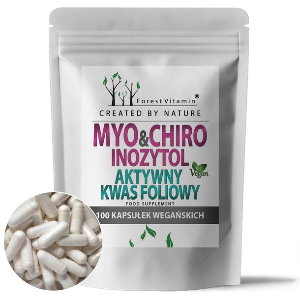 MYO MIO INOZYTOL CHIRO KWAS FOLIOWY 100kaps FOLIAN INOSITOL PCOS B8
