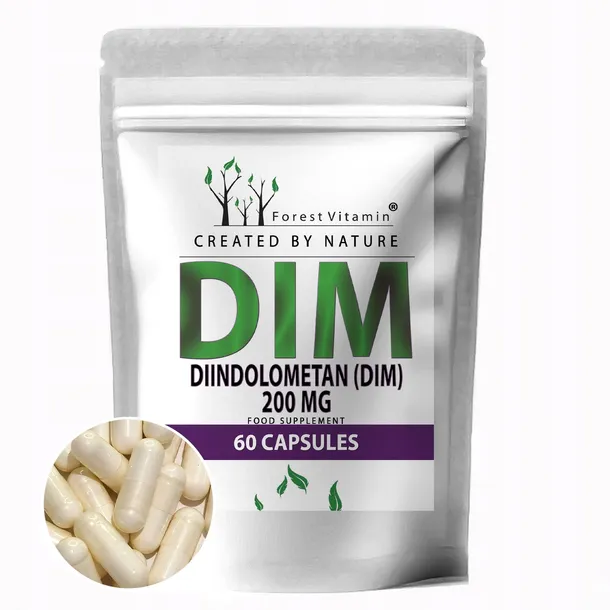 DIM DIINDOLOMETAN 200MG 60 KAPSUŁEK – RÓWNOWAGA HORMONALNA ESTROGEN