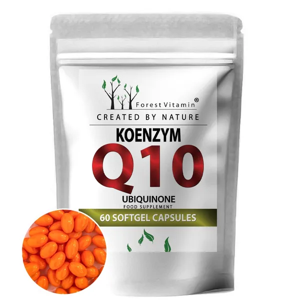 KOENZYM Q10 UBICHINON 60 kaps 100mg W OLEJU SERCE MŁODOŚĆ WYTRZYMAŁOŚĆ