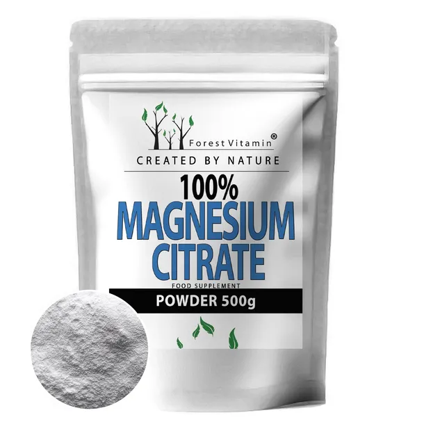 100% Cytrynian Magnezu W PROSZKU CZYSTY 500g IDEALNY NA SKURCZE BEZWODNY