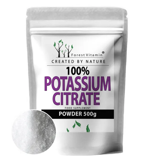 CZYSTY W PROSZKU 100% CYTRYNIAN POTASU 500g + MIARKA SERCE UKŁAD KRĄŻENIA