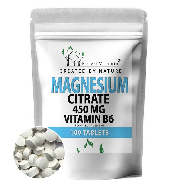 MAGNEZ CYTRYNIAN MAGNEZU 450 mg + B6 100 tab MOCNY DZIAŁAJĄCY MAŁE TABLETKI