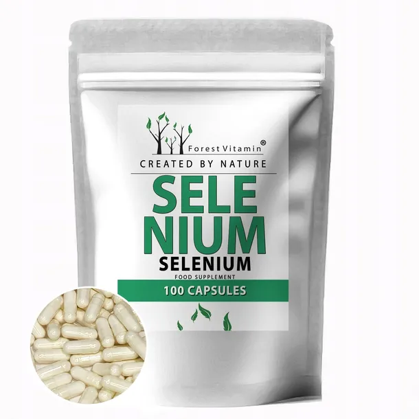 Selen Organiczny 200mcg 100kaps POSTAĆ ORGANICZNA ZDROWA SKÓRA WŁOSY