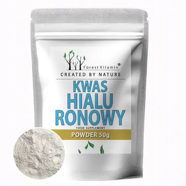 Kwas Hialuronowy W PROSZKU 50g ZDROWE STAWY SKÓRA KOŚCI ZMARSZCZKI