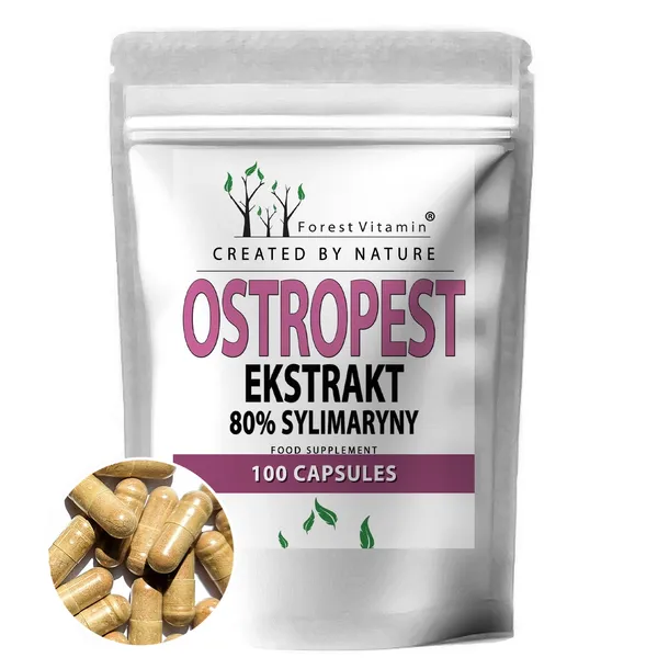 OSTROPEST PLAMISTY 10000mg NAJMOCNIEJSZY SYLIMARYNA WĄTROBA DETOX Sylibina