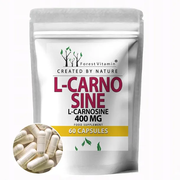 L-Karnozyna 400mg 60kaps L-CARNOSINE KARNOZYNA MŁODOŚĆ ODPORNOŚĆ JAKOŚĆ