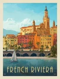 plakat-riwiera-francuska-vintage-retro-100x70-cm