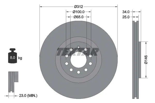 textar-92098505-tarcza-hamulcowa-producent-czesci-textar