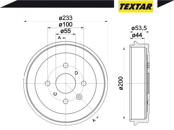 textar-94026500-beben-hamulcowy-numer-katalogowy-oryginalu-citroen-424748