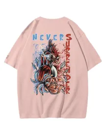 meska-koszulka-nadruk-motywacja-nie-poddawaj-sie-z-feniksem-rozowy-4xl