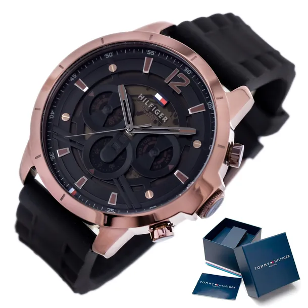 ZEGAREK MĘSKI TOMMY HILFIGER LUCA 1710491 +GRAWER