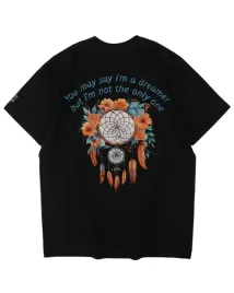 meska-koszulka-nadruk-i-m-a-dreamer-lennon-lapacz-snow-beatles-czarna-xl