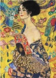 plakat-gustav-klimt-kobieta-z-wachlarzem-wydruk-100x70-cm