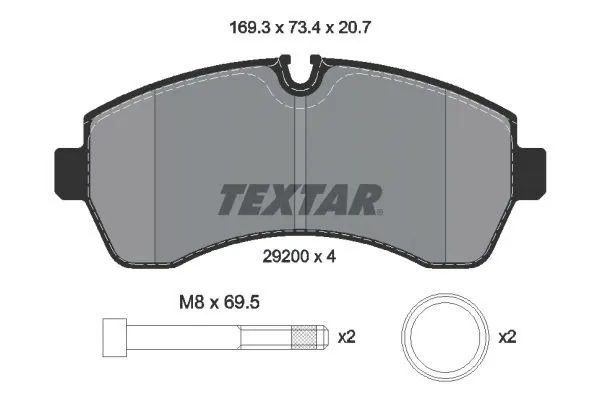 2920006-klocki-ham-db-p-sprinter-20-30-cdi-18-textar