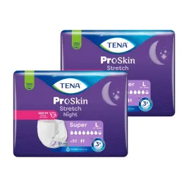 tena-stretch-proskin-super-night-pieluchomajtki-elastyczne-na-noc-l-2x30szt