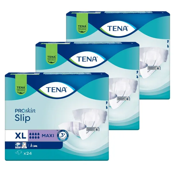 TENA SLIP PROSKIN MAXI pieluchy dla dorosłych nietrzymanie moczu XL 3x24szt
